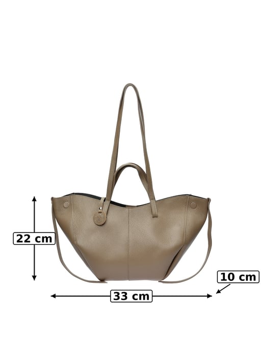 Luisa Vannini Beige Bolso de cuero - Image 6
