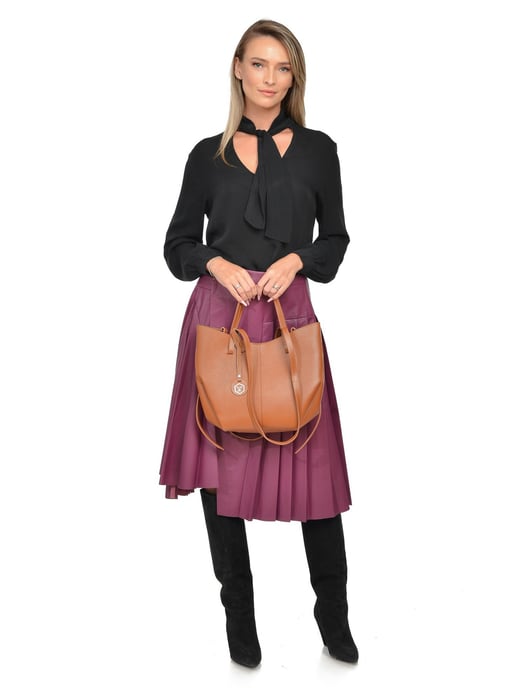 Luisa Vannini Brown Bolso de cuero - Image 5