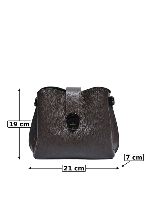 Luisa Vannini Granate Bolso de cuero - Image 5