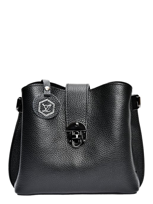 Luisa Vannini Negro Bolso de cuero - Image 1