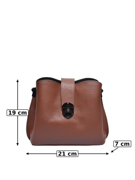 Luisa Vannini Granate Bolso de cuero - Image 5