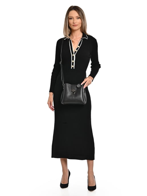 Luisa Vannini Negro Bolso de cuero - Image 5