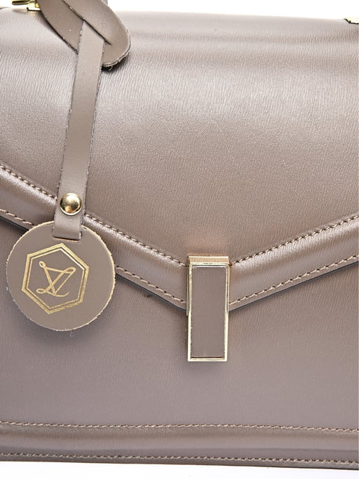 Luisa Vannini Beige Bolso de cuero - Image 3