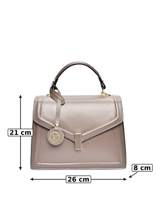 Luisa Vannini Beige Bolso de cuero - Image 6