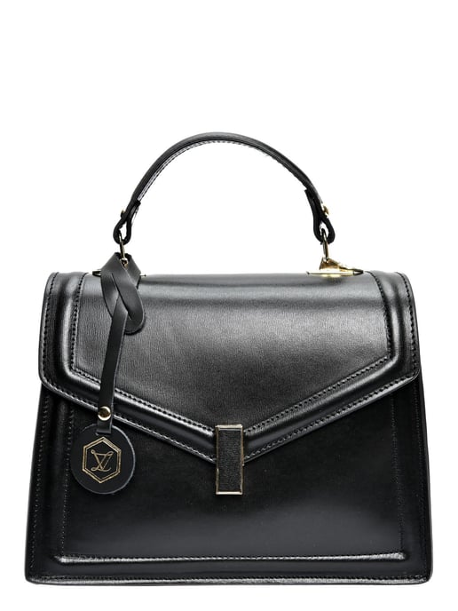 Luisa Vannini Negro Bolso de cuero - Image 1