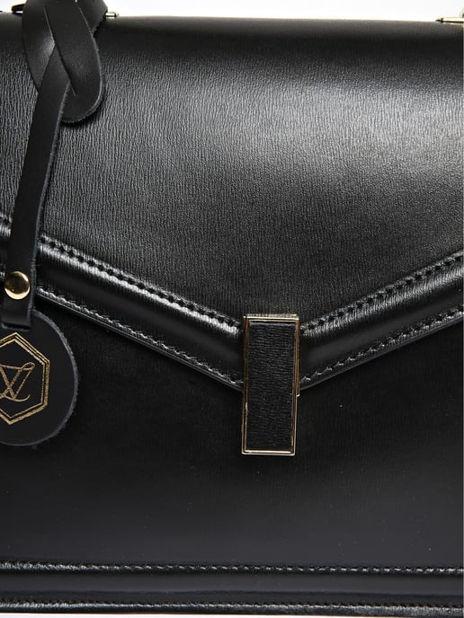 Luisa Vannini Negro Bolso de cuero - Image 3