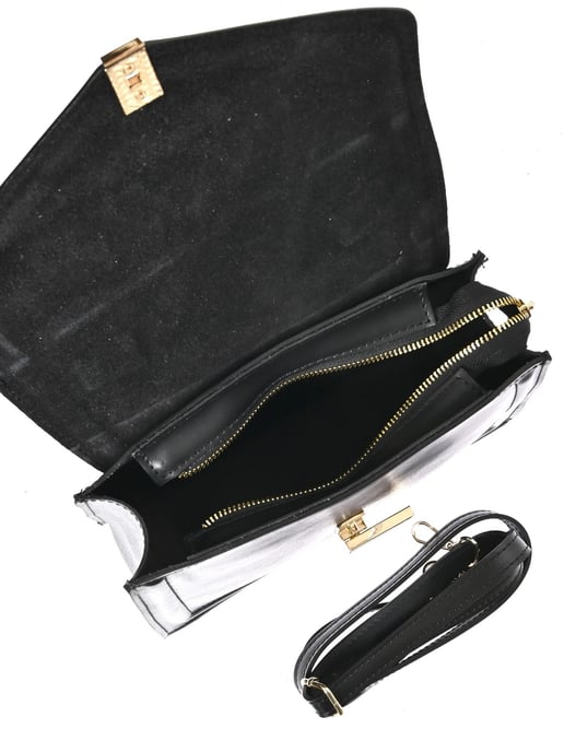 Luisa Vannini Negro Bolso de cuero - Image 4