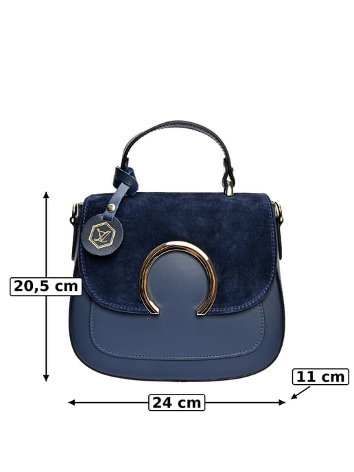 Luisa Vannini Azul Bolso de cuero - Image 6