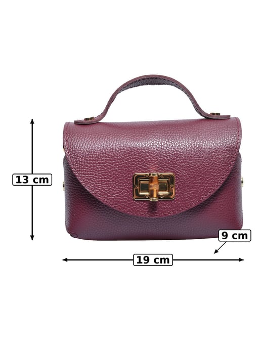 Anna Luchini Vino Bolso de cuero - Image 5