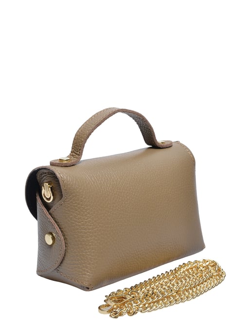Anna Luchini Beige Bolso de cuero - Image 2