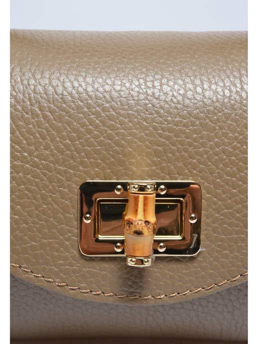Anna Luchini Beige Bolso de cuero - Image 3
