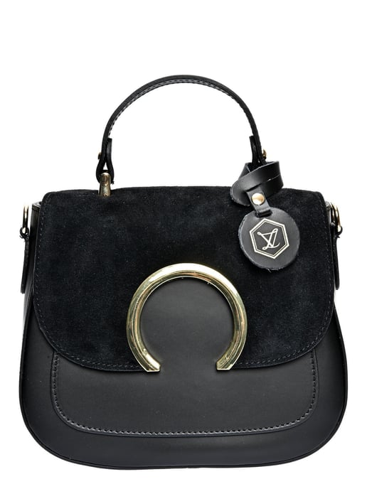 Luisa Vannini Negro Bolso de cuero - Image 1