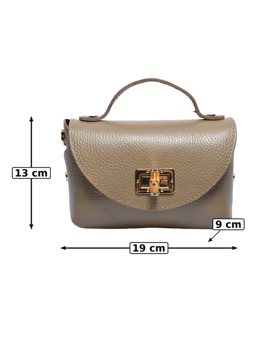 Anna Luchini Beige Bolso de cuero - Image 5