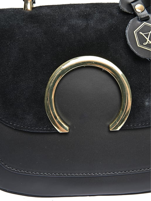 Luisa Vannini Negro Bolso de cuero - Image 3