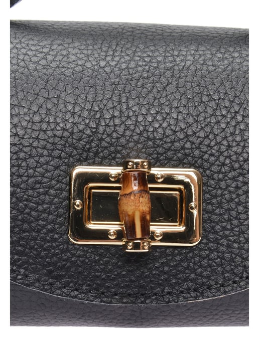 Anna Luchini Negro Bolso de cuero - Image 3