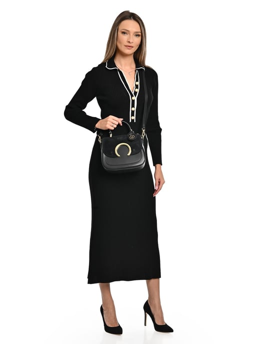 Luisa Vannini Negro Bolso de cuero - Image 5