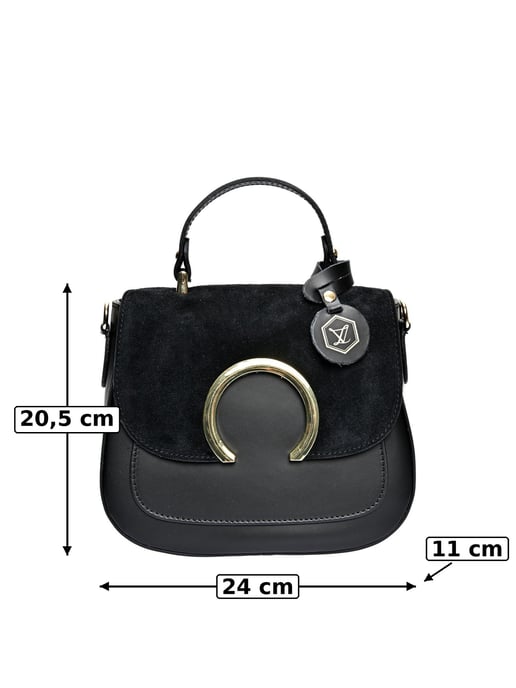 Luisa Vannini Negro Bolso de cuero - Image 6