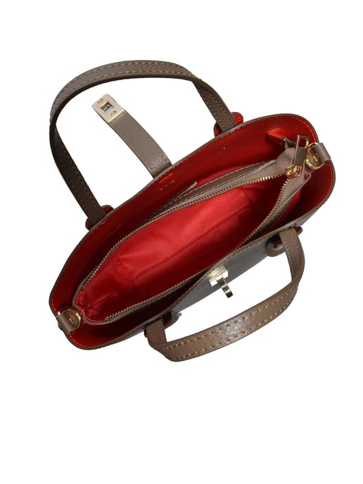 Anna Luchini Beige Bolso de cuero - Image 4