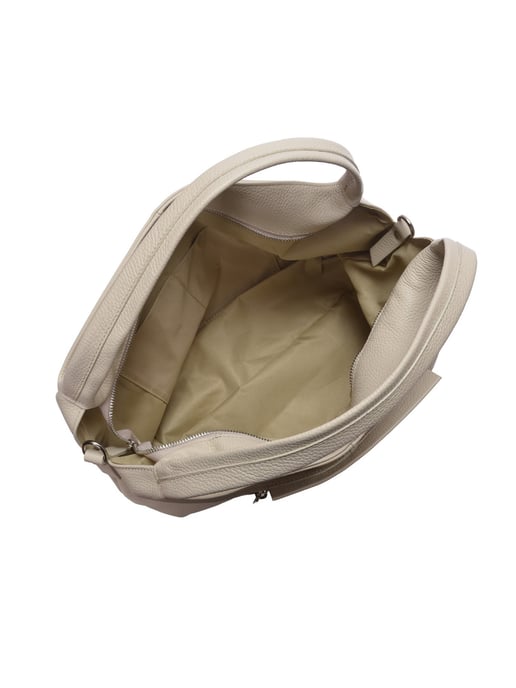 Luisa Vannini Beige Bolso de cuero - Image 4