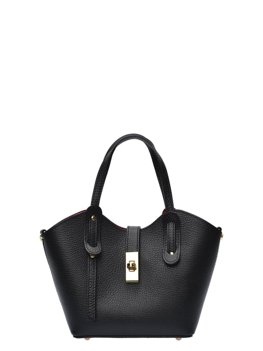 Anna Luchini Negro Bolso de cuero - Image 1
