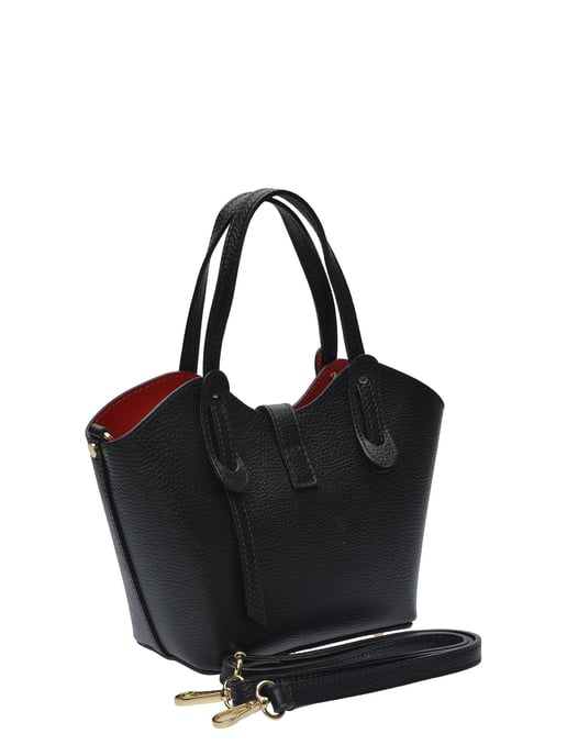 Anna Luchini Negro Bolso de cuero - Image 2