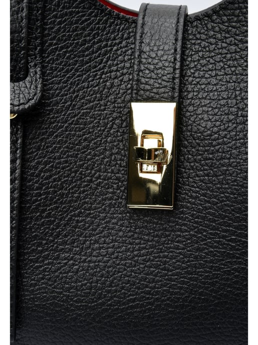 Anna Luchini Negro Bolso de cuero - Image 3