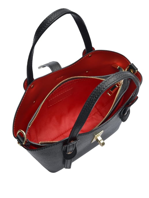 Anna Luchini Negro Bolso de cuero - Image 4