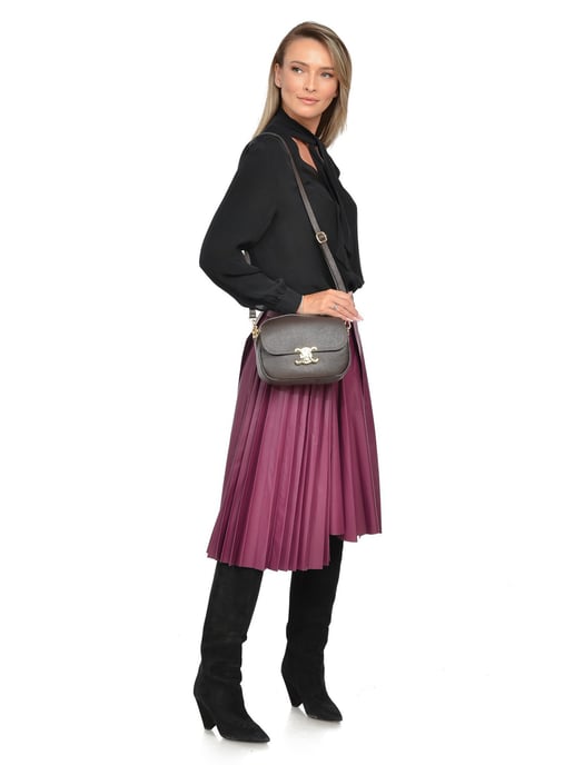Luisa Vannini Granate Bolso de cuero - Image 5