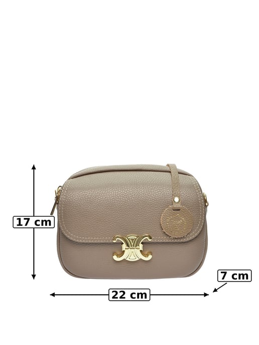 Luisa Vannini Beige Bolso de cuero - Image 6
