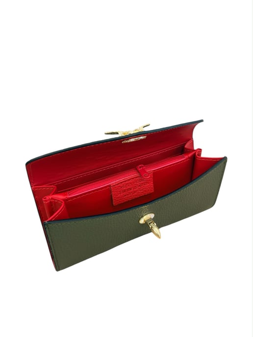 Anna Luchini Verde Bolso de cuero - Image 4