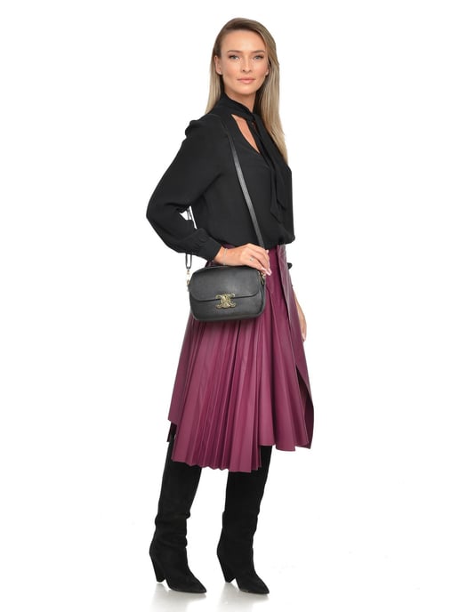 Luisa Vannini Negro Bolso de cuero - Image 5