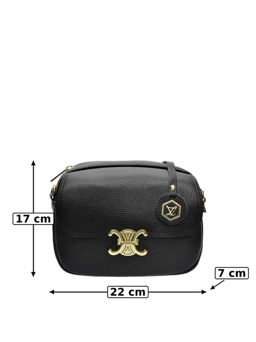 Luisa Vannini Negro Bolso de cuero - Image 6