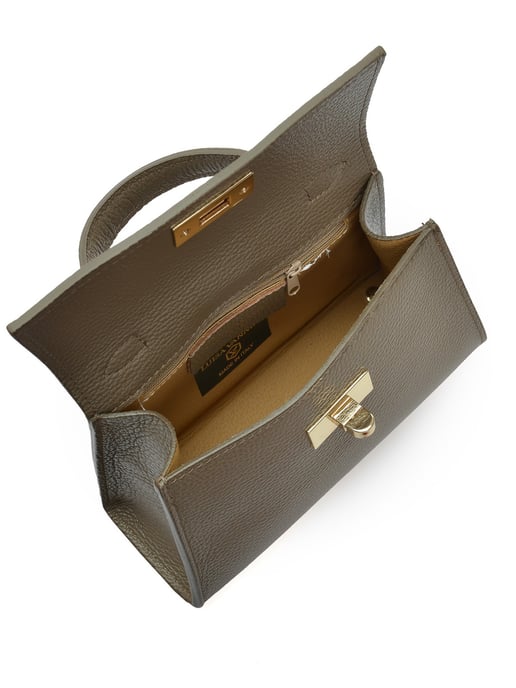 Luisa Vannini Beige Bolso de cuero - Image 4