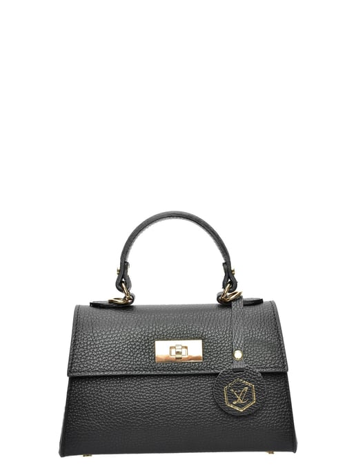 Luisa Vannini Negro Bolso de cuero - Image 1