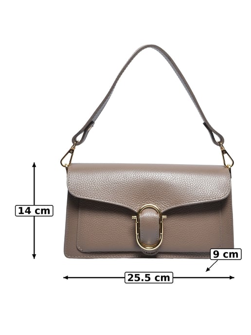 Anna Luchini Beige Bolso de cuero - Image 5