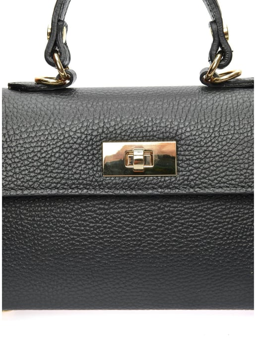 Luisa Vannini Negro Bolso de cuero - Image 3