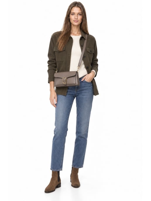 Anna Luchini Beige Bolso de cuero - Image 6
