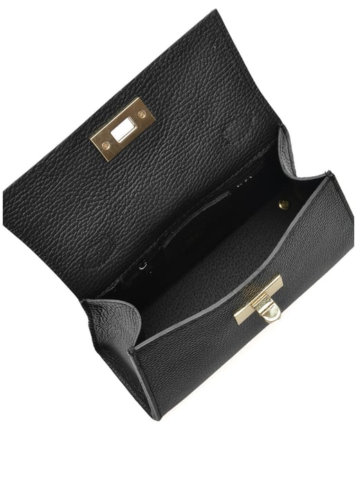 Luisa Vannini Negro Bolso de cuero - Image 4
