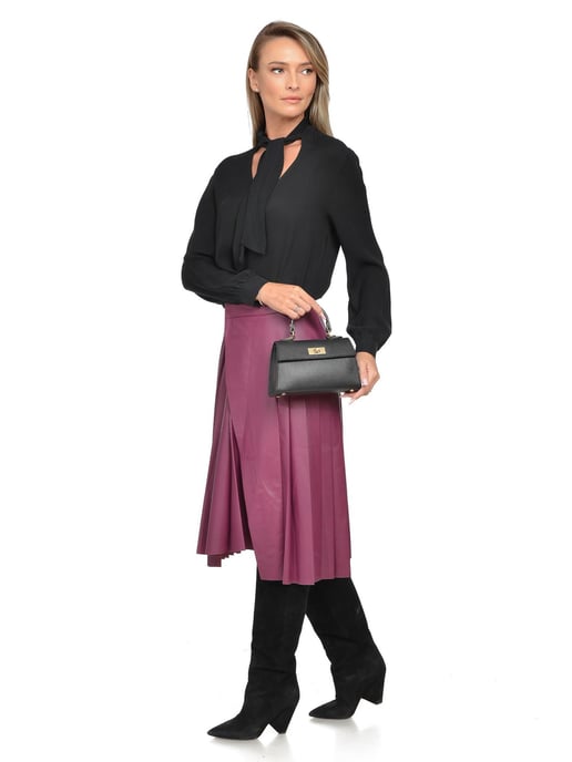 Luisa Vannini Negro Bolso de cuero - Image 5
