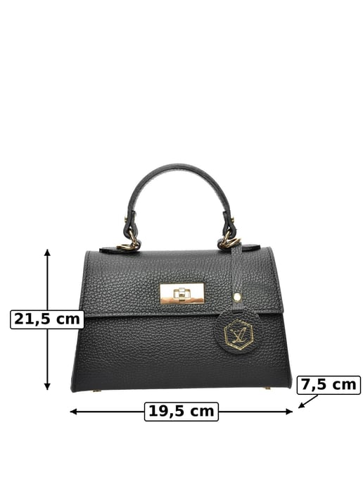 Luisa Vannini Negro Bolso de cuero - Image 6