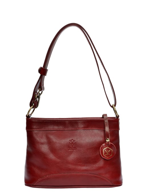 Luisa Vannini Rojo Bolso de cuero - Image 1