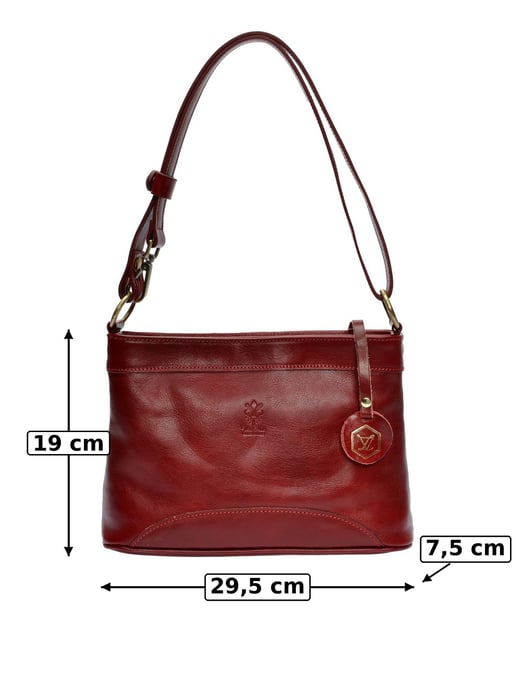 Luisa Vannini Rojo Bolso de cuero - Image 6