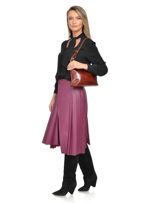 Luisa Vannini Granate Bolso de cuero - Image 5