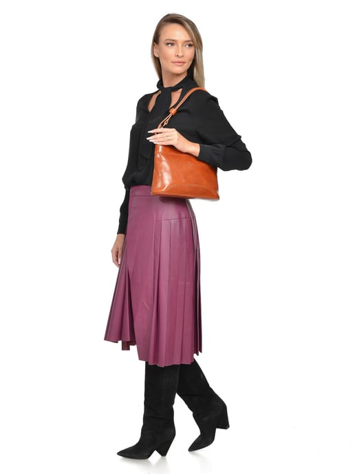 Luisa Vannini Brown Bolso de cuero - Image 5