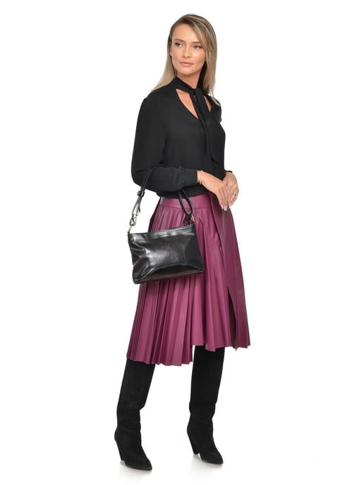 Luisa Vannini Negro Bolso de cuero - Image 5