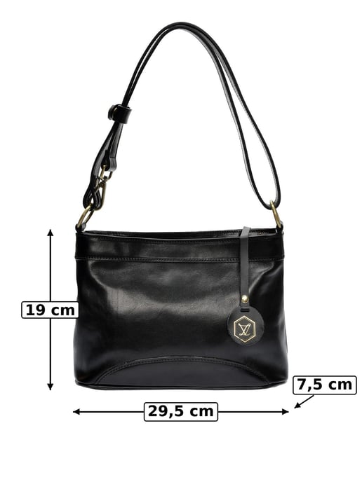 Luisa Vannini Negro Bolso de cuero - Image 6