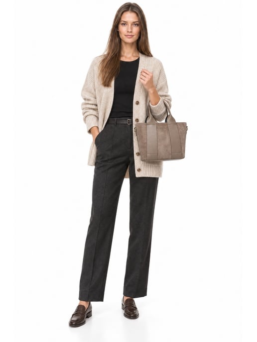 Luisa Vannini Beige Bolso de cuero - Image 6