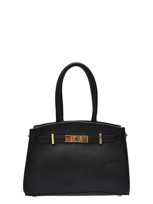 Anna Luchini Negro Bolso de cuero - Image 1