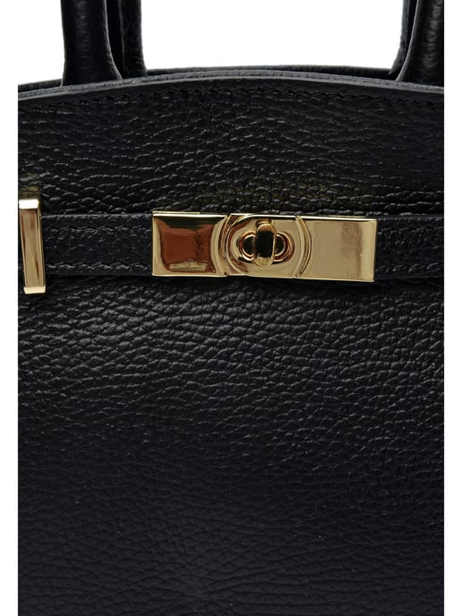 Anna Luchini Negro Bolso de cuero - Image 3