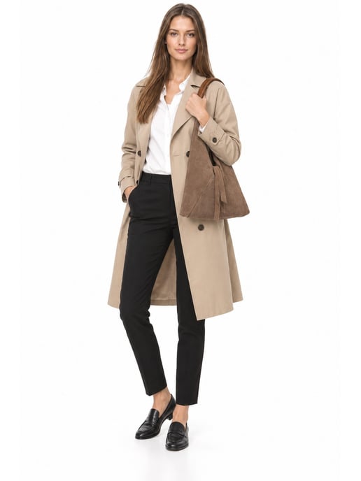 Anna Luchini Beige Bolso de cuero - Image 6